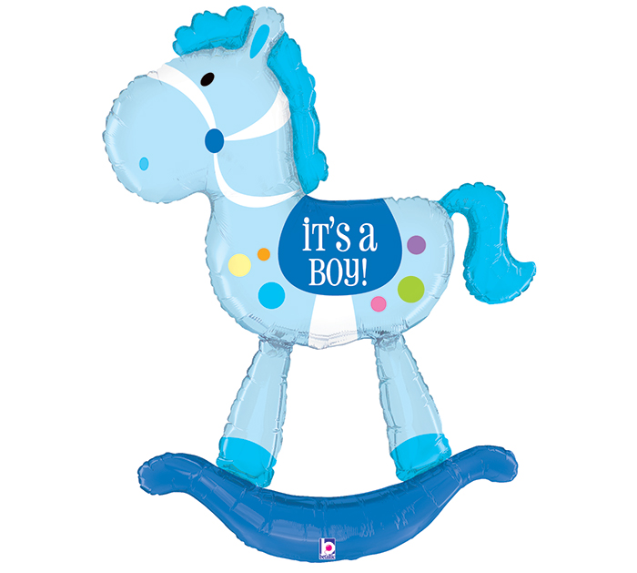 It's A Boy Rocking Horse Super Shape Airwalker It's A Boy Rocking Horse Super Shape Airwalker