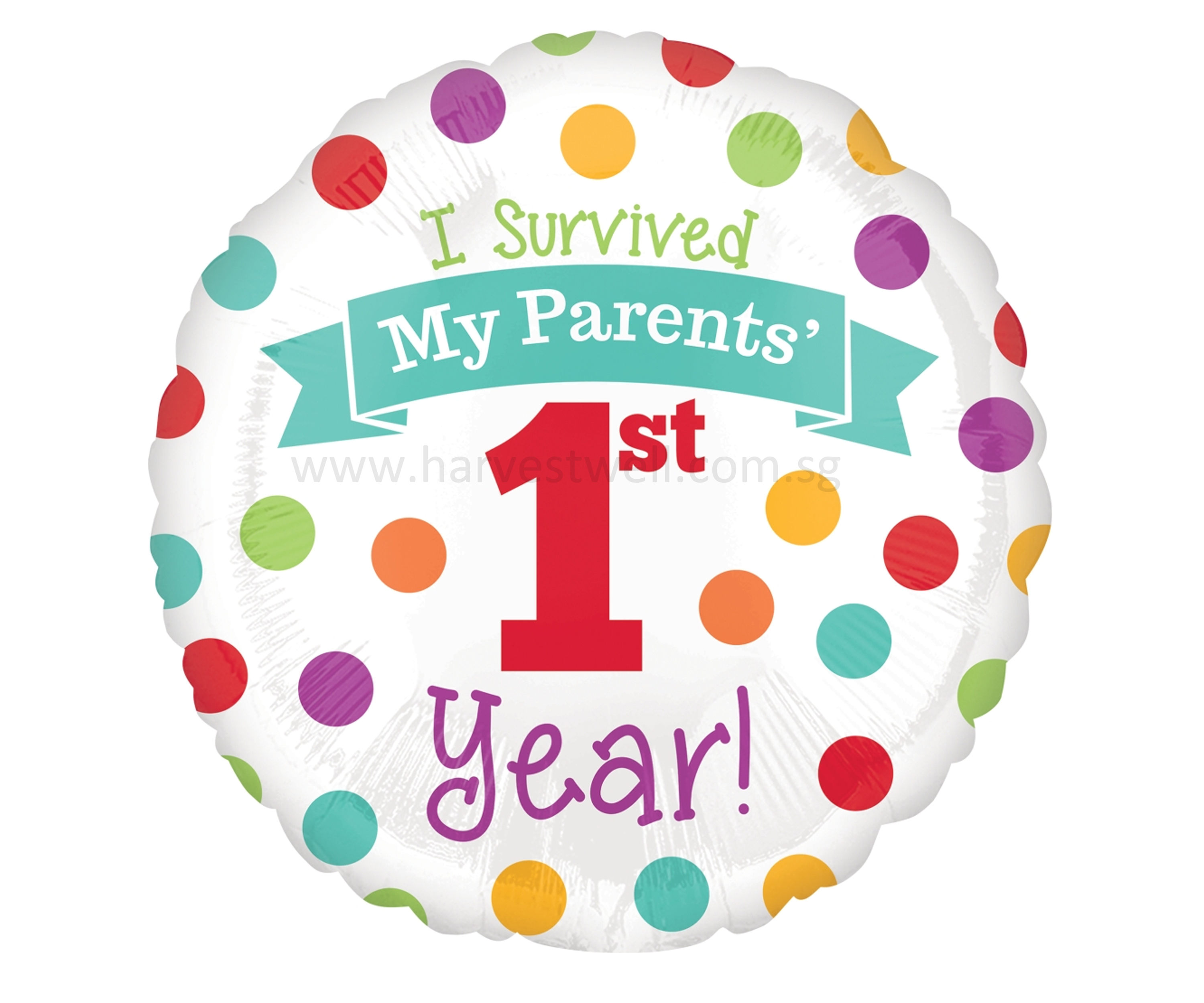Baby 1st Year Mylar Balloon Singapore