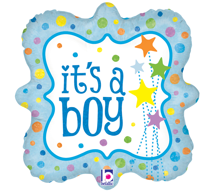 Its A Boy Stars Shape Mylar Balloon Singapore