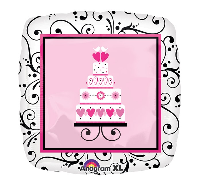 Wedding Pink Mylar Balloon Wedding Pink Mylar Balloon