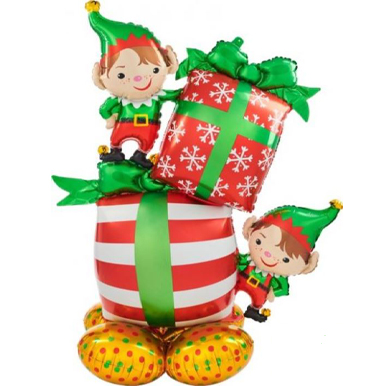 Christmas Elves Airloonz Decoration Balloon Set