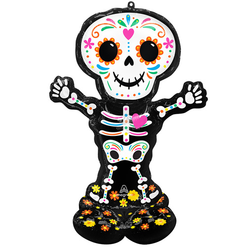 Day Of Dead Halloween Airloonz Decoration Balloon Set