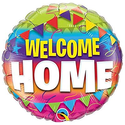 Welcome Home Mylar Foil Balloon
