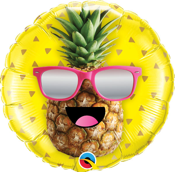 Tropical Mr Pineapple Mylar Balloon