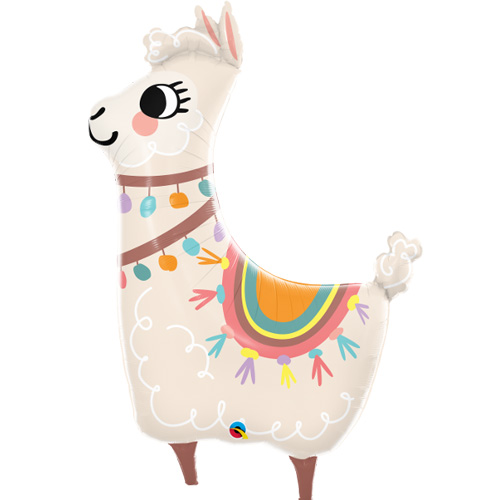 Lovable Llama Supershape Mylar Balloon