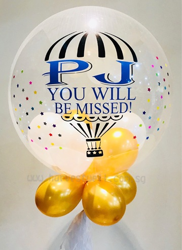 Customised Hot Air Balloon 2 Bubble Balloon