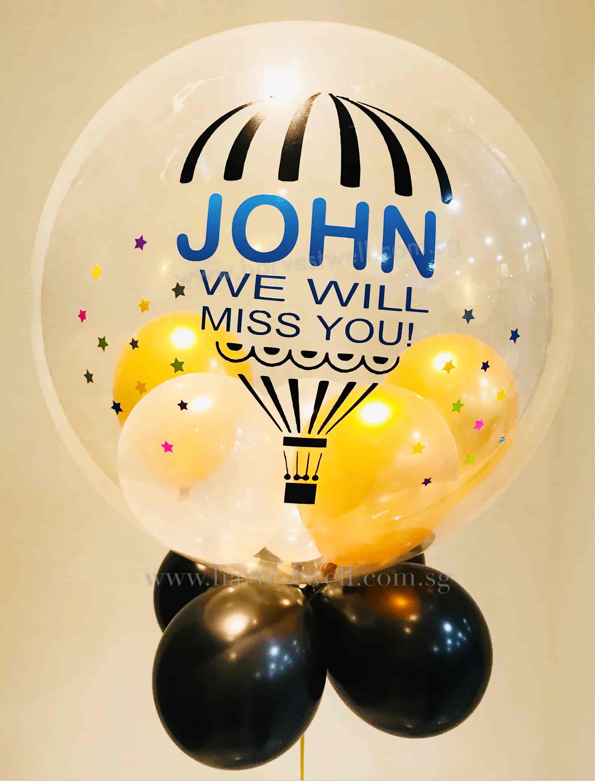 Customised Hot Air Balloon Bubble Balloon Singapore