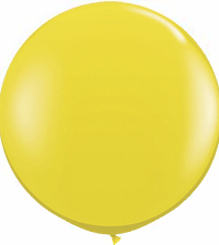 Citrine Yellow Jumbo Round Shape Helium Latex Balloon