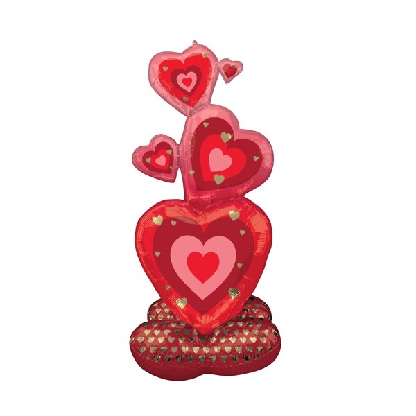Stacking Hearts Airloonz Decoration Balloon Set Singapore