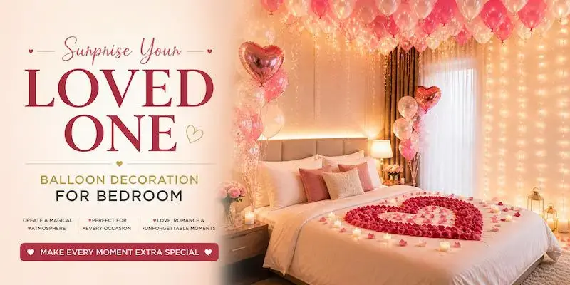 bedroom balloon decoration