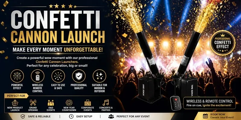 confetti cannon launcher rental