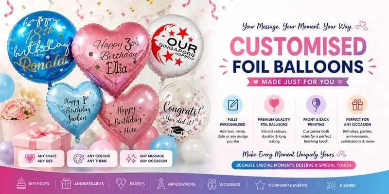 custom foil balloons bouquets