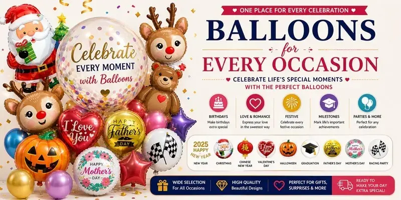 festive balloons