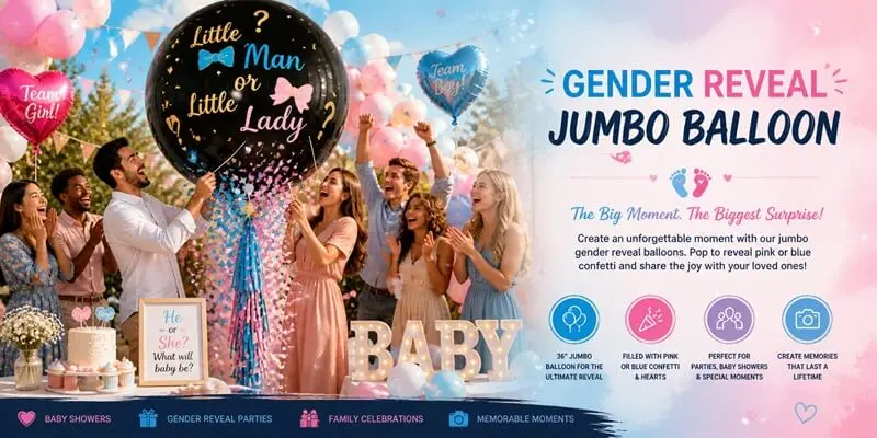 gender reveal balloons