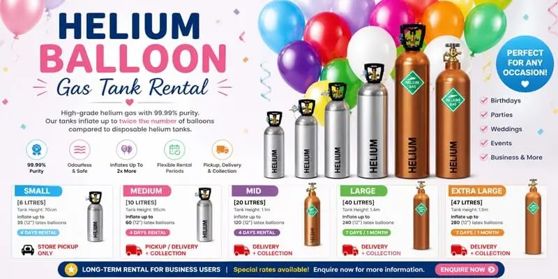 helium gas tank rental