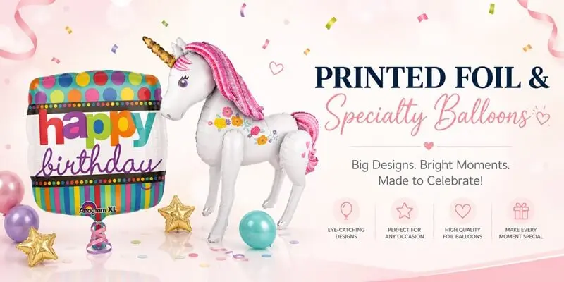 printed foil balloons