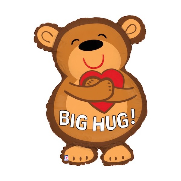 Big Hug Bear Love Supershape Foil Balloon Singapore