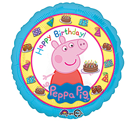 Peppa Pig Happy Birthday Mylar Balloon