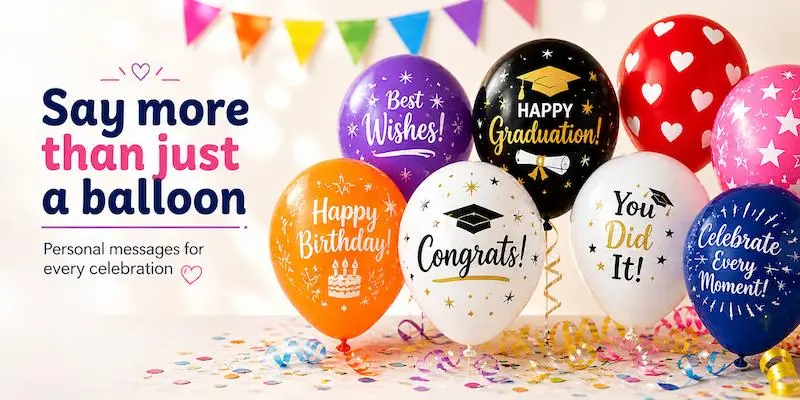 printed helium balloons