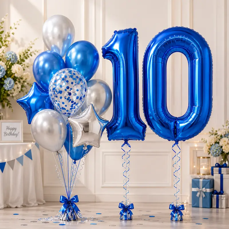 blue number mega balloons blue number mega balloons