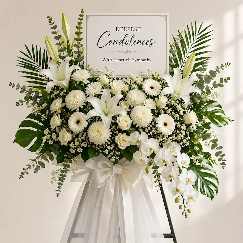 condolence flower stands