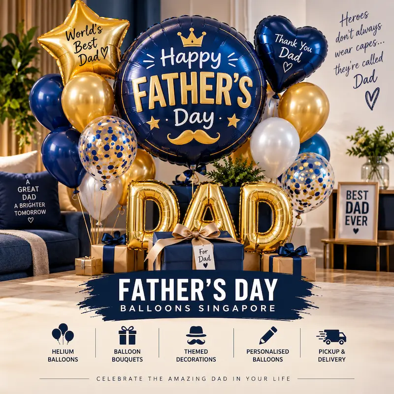 father's day balloons singapore
