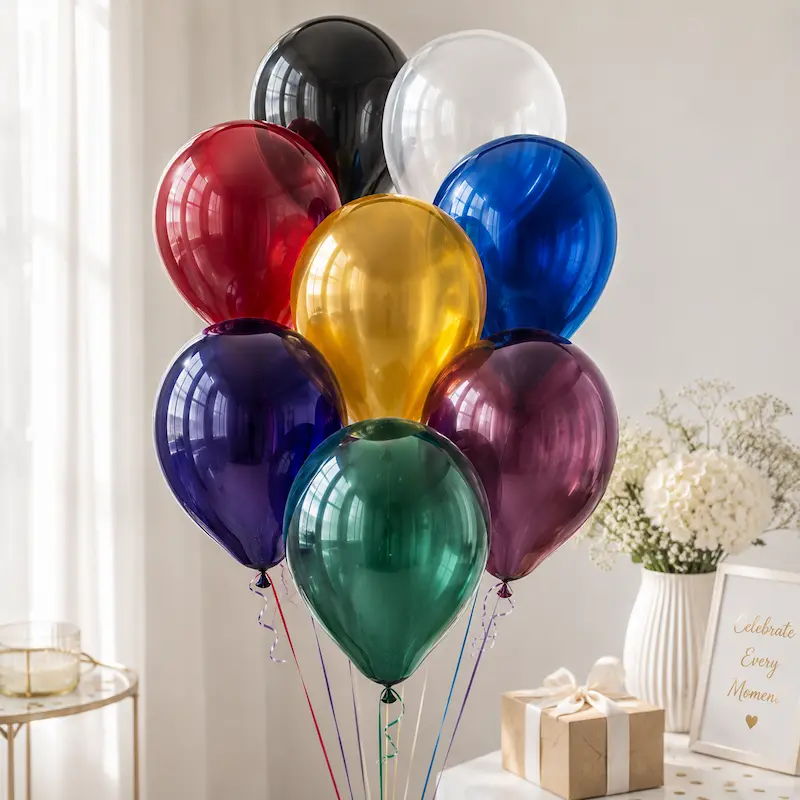jewel crystal helium balloons