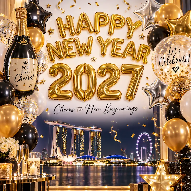 new year balloons singapore