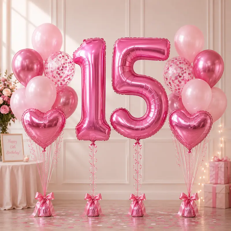 pink number mega balloons pink number mega balloons