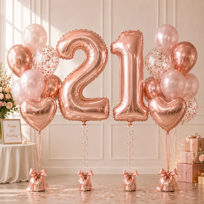 rose gold number mega balloons rose gold number mega balloons