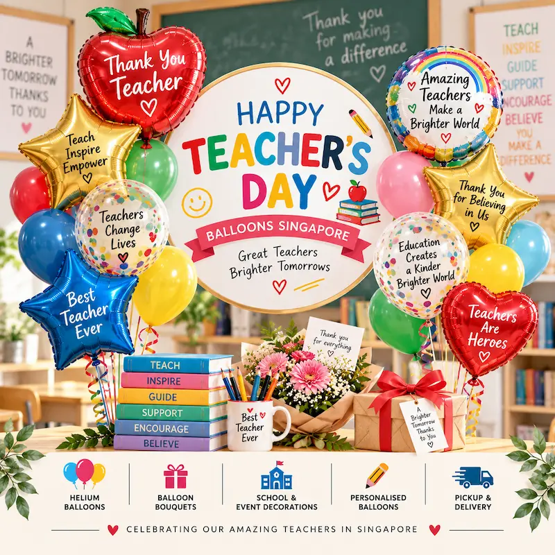 teacher’s day balloons singapo