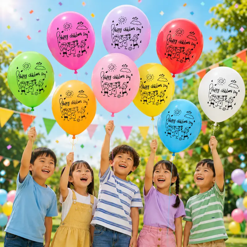 Children's Day Printed Helium Latex Balloon Singapore