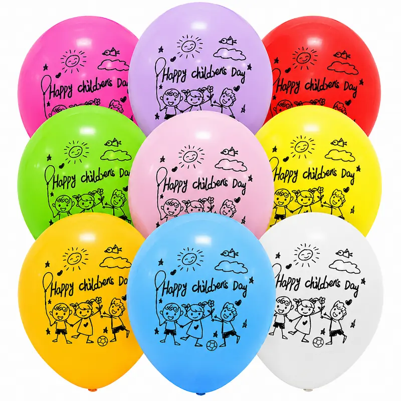 Children's Day Printed Helium Latex Balloon Singapore