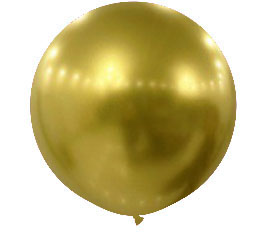 Chrome Gold Jumbo Round Shape Helium Latex Balloon Singapore