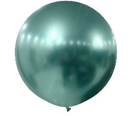 Chrome Green Jumbo Round Shape Helium Latex Balloon Singapore