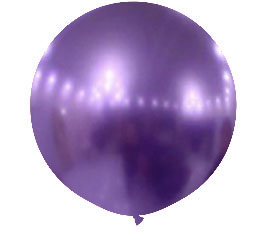 Chrome Purple Jumbo Round Shape Helium Latex Balloon Singapore
