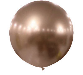Chrome Rose Gold Jumbo Round Shape Helium Latex Balloon Singapore