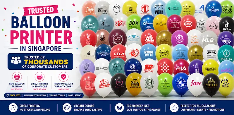 Corporate Balloon Printing Singapore - Trusted Balloon Printer