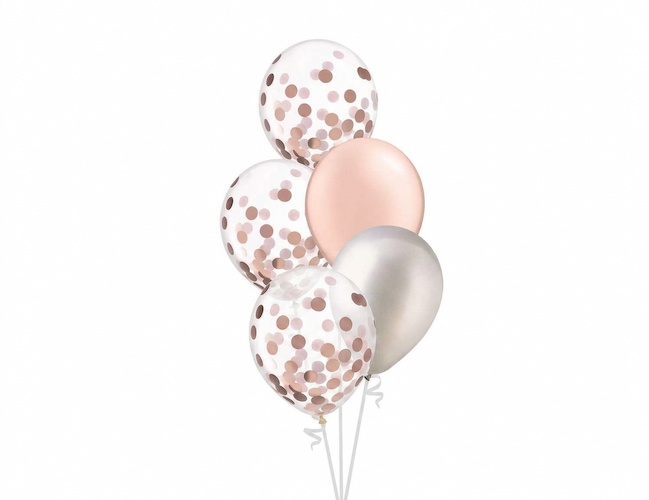 Create Your Own Bouquet 5 Balloons MIX 3 Confetti Singapore