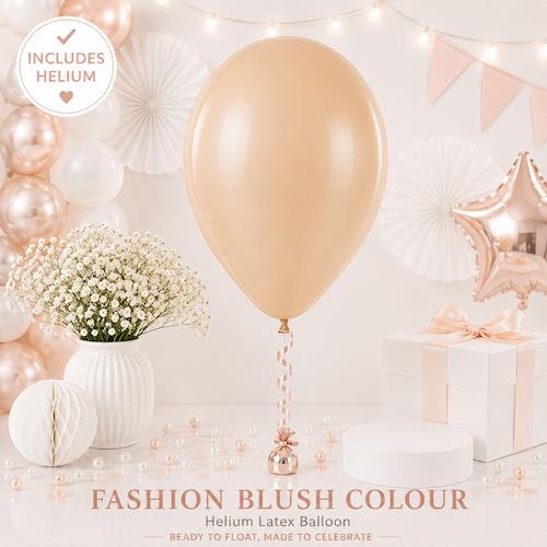 Blush Colour Helium Latex Balloon Singapore