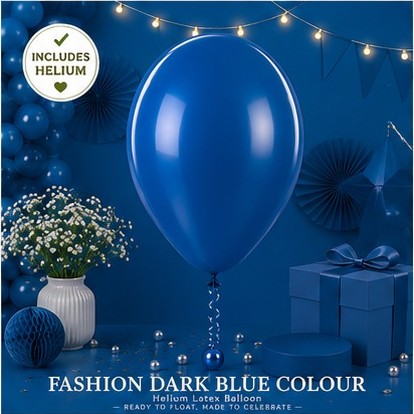 Dark Blue Helium Latex Balloon Singapore