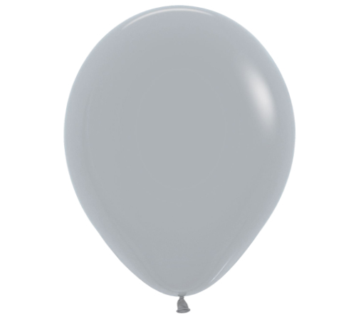 Grey Colour Helium Latex Balloon Singapore