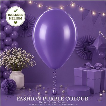 Purple Colour Helium Latex Balloon Singapore