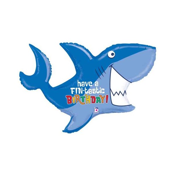 Have a Fantastic Birthday Shark Supershape Foil Balloon Singapore