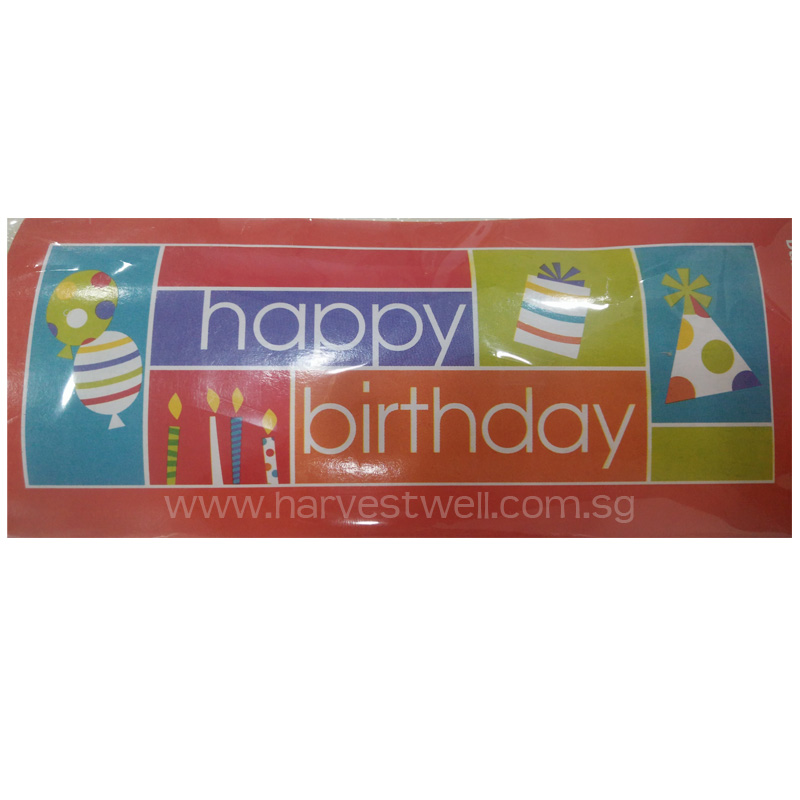RETRO BIRTHDAY GIANT BANNER Singapore