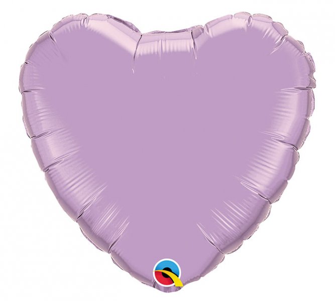 Pearl Lavender Heart Shape Mylar Balloon