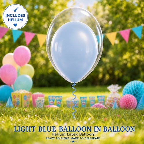 Light Blue Balloon IN Balloon Singapore