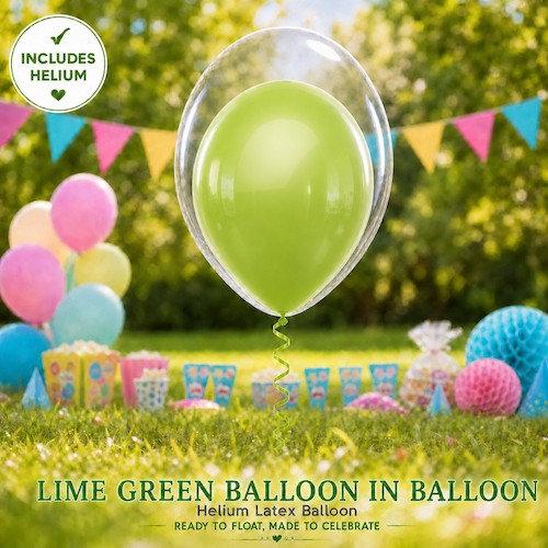 Lime Green Balloon IN Balloon Singapore