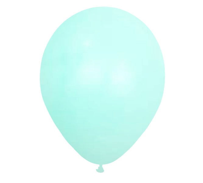 Pastel Macaron AQUA Helium Latex Balloon Singapore
