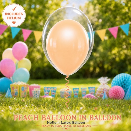 Peach Balloon IN Balloon Singapore